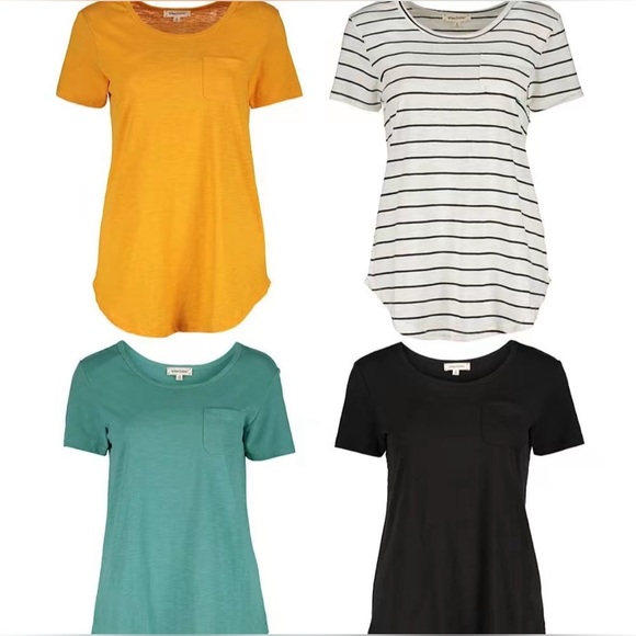COPY - NEW SET OF 4 URBAN DICTION POCKET TSHIRTS LARGE SCOOP NECK - Picture 1 of 4